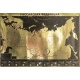 Mapa Federacji Rosyjskiej Gold 1:9 000 000 (dekoracyjna)